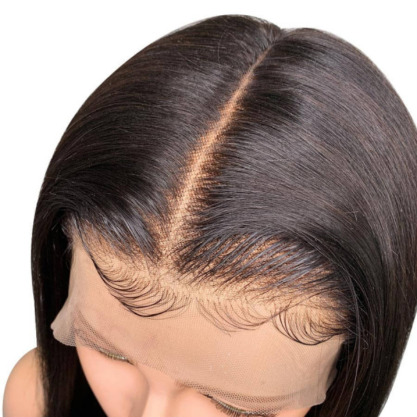 Elva Hair 150 Density 370 Fake Scalp Wig Brazilian Straight 370 Lace Human Hair Wigs W191 - wigs 7 roblox